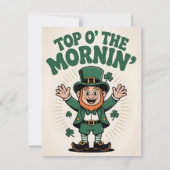 Top O The Mornin Lucky Irish Party Art シーズンカード (正面)