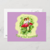 Top O the Morningヴィンテージイラストレーション ポストカード (正面/裏面)