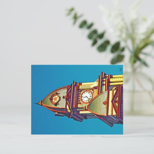 Top Of Caldwell County Courthouse, Lockhart, TX. ポストカード (スタンド正面)