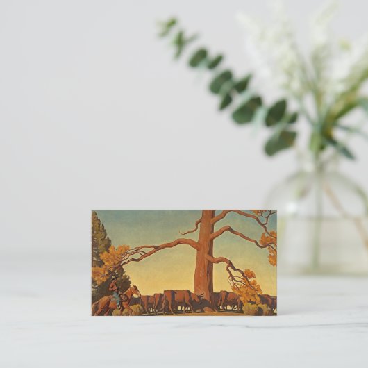 Top of the Ridge, 1933 by Maynard Dixon 名刺 (スタンド正面)