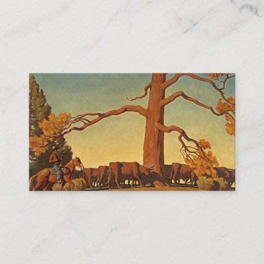 Top of the Ridge, 1933 by Maynard Dixon 名刺 (正面)