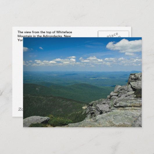 Top of Whiteface Mountain, Adirondacks, NY ポストカード (正面/裏面)