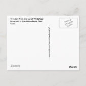 Top of Whiteface Mountain, Adirondacks, NY ポストカード (裏面)