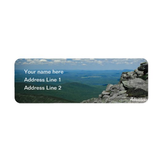 Top of Whiteface Mountain, Adirondacks, NY ラベル (正面)