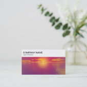 Top Panel - Sunrise/Sunset Business Card 名刺 (スタンド正面)
