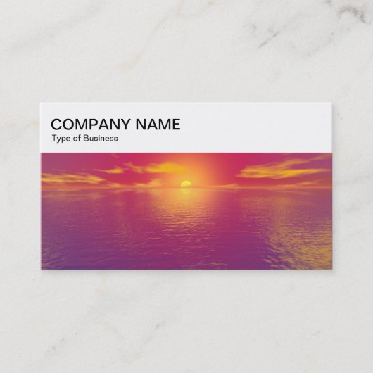 Top Panel - Sunrise/Sunset Business Card 名刺 (正面)