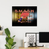 TOP Ping Pongスローガン ポスター (ホームオフィス)