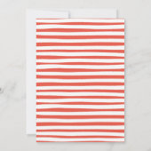 Top Red Girl Baby Showerのさくらんぼ 招待状 (裏面)