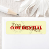 Top Secretおもしろいラベルシール ラベル (インサイチュ)