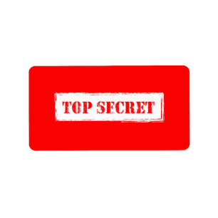 Top Secretラベル ラベル