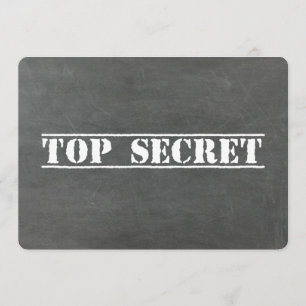 Top Secret花婿介添人またはJunior Groomsmanの提案 招待状