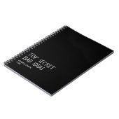 Top Secret Bad Ideas Notebook – Funny Dark Humor ノートブック (左側)