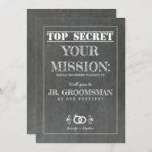 Top Secret Mission – ジュニア・グロムスマン提案 招待状 (正面/裏面)