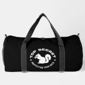 Top Secret Squirrel -保護のナッツ ダッフルバッグ (裏面)