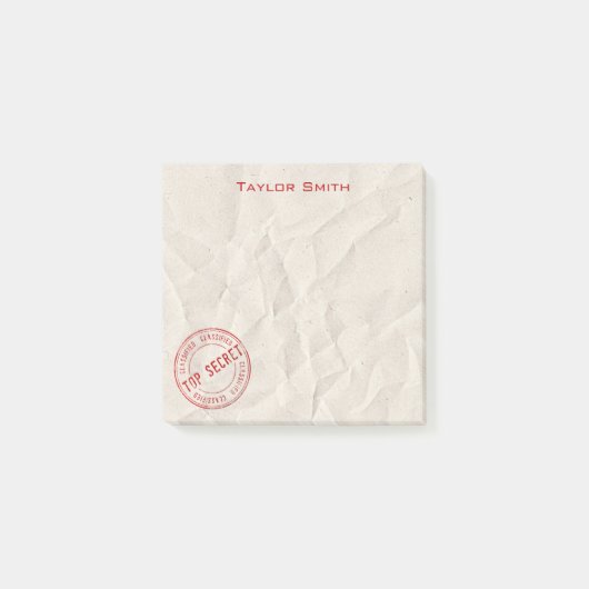 Top Secret Stamp Post-Itメモ ポストイット (正面)