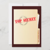 Top Secret Suplise Birthday Partyのカスタム招待状 招待状 (正面)