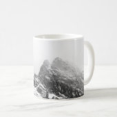 TOP VIEW OF SNOWY MOUNTAIN コーヒーマグカップ (正面右)