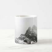 TOP VIEW OF SNOWY MOUNTAIN コーヒーマグカップ (中央)