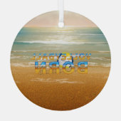 TOP Volleyball Born Glass Ornament ガラスオーナメント (裏面)