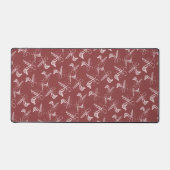 Topazのモダンヘアスタイリストツールのパターン デスクマット (正面)