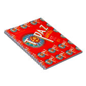 Topaz Apple Label数々のプリント ノートブック (右側)