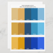 Topaz Aquamarine Sapphire Jewel Tone'結婚s Color (正面/裏面)