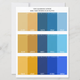 Topaz Aquamarine Sapphire Jewel Tone'結婚s Color