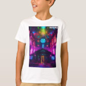**「Topaz Cyberpunk DMT Raver」** Tシャツ (正面)
