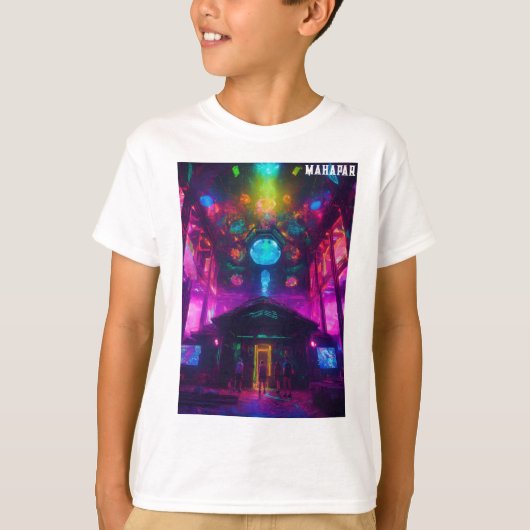 **「Topaz Cyberpunk DMT Raver」** Tシャツ (正面)