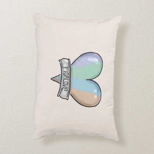 Topaz Mist Figaro accent pillow アクセントクッション (裏面(縦))