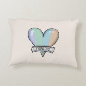 Topaz Mist Figaro accent pillow アクセントクッション (裏面)