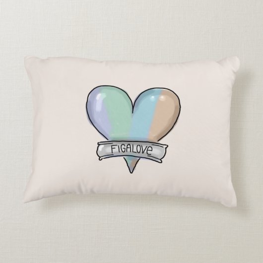 Topaz Mist Figaro accent pillow アクセントクッション (裏面)