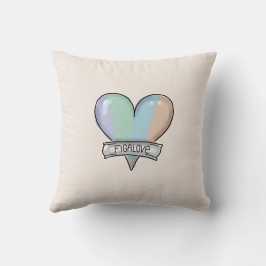 Topaz Mist Figaro pillow クッション (裏面)