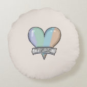 Topaz Mist Figaro round pillow ラウンドクッション (裏面)