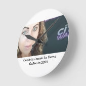 #TOPCELEBRITY #LAURAHLAVERNEGUILLEN  2025 ラウンド壁時計 (傾斜)