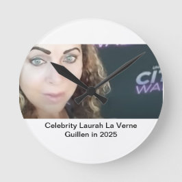 #TOPCELEBRITY #LAURAHLAVERNEGUILLEN  2025 ラウンド壁時計