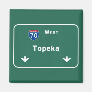 Topekaカンザスのksの州間幹線道路の高速道路: マグネット