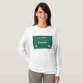 Topekaカンザスのksの州間幹線道路の高速道路: Tシャツ (正面フル)