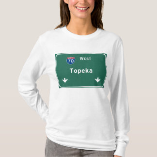Topekaカンザスのksの州間幹線道路の高速道路: Tシャツ