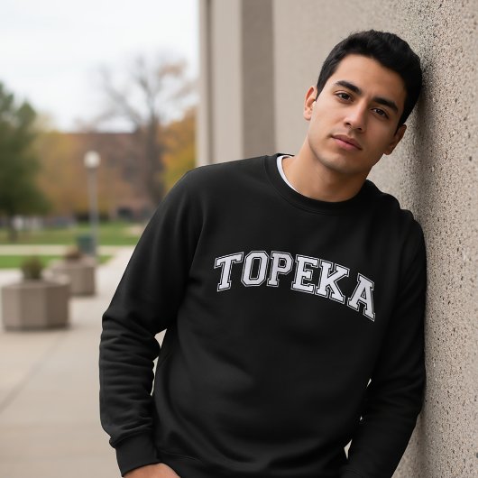 TOPEKA大学スタイルのセーター アメリカ カレッジ スウェットシャツ