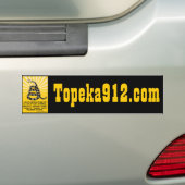 Topeka912.com バンパーステッカー (車上)