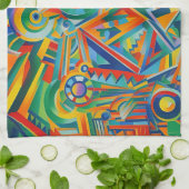 Topeka Art Guild Abstract キッチンタオル (折り畳み)