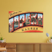 Topeka, KansasLarge Letter ScenesTopeka, KA キャンバスプリント (インサイチュ (リビング))