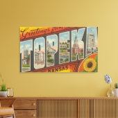 Topeka, KansasLarge Letter ScenesTopeka, KA 2 キャンバスプリント (インサイチュ (リビング))