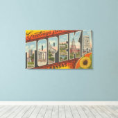 Topeka, KansasLarge Letter ScenesTopeka, KA 2 キャンバスプリント (インサイチュ (ウッドフロア))