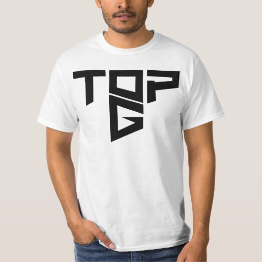 TopGスタイルメルチグッドルッキング頭が切れるデザイン Tシャツ (正面)