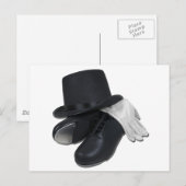 TopHatTapShoesGloves012511 ポストカード (正面/裏面)
