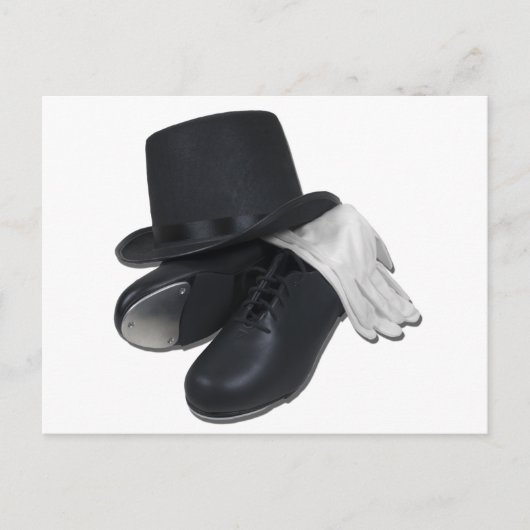 TopHatTapShoesGloves012511 ポストカード (正面)