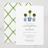 Topiaries Easter brunch & eggs hunt invitation 招待状 (正面/裏面)