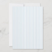 Topiary Bunny Blue Baby Boy Shower  招待状 (裏面)